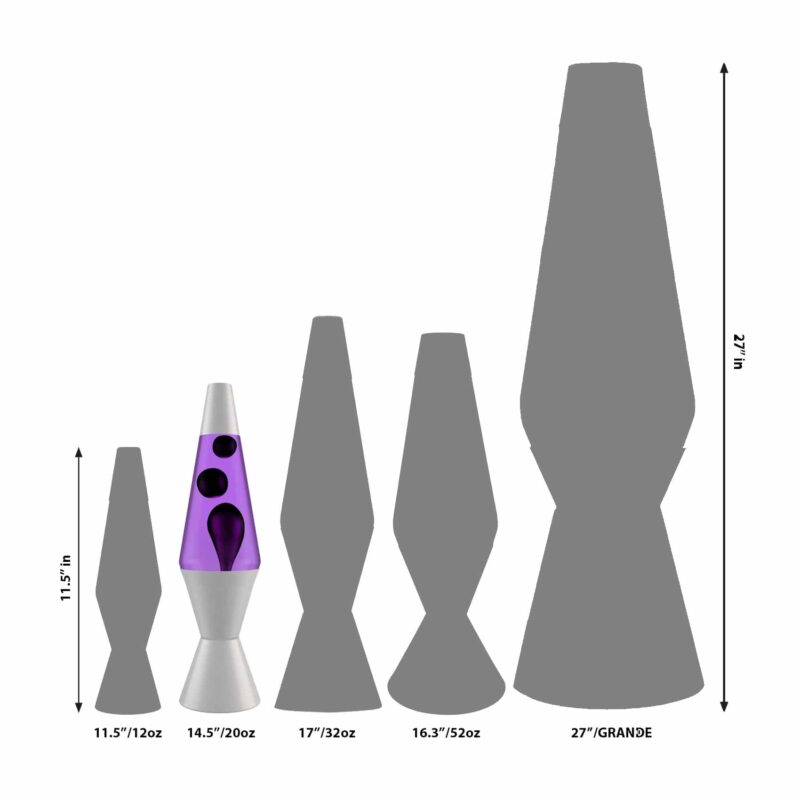14.5’’ LAVA Lamp – Black & Purple
